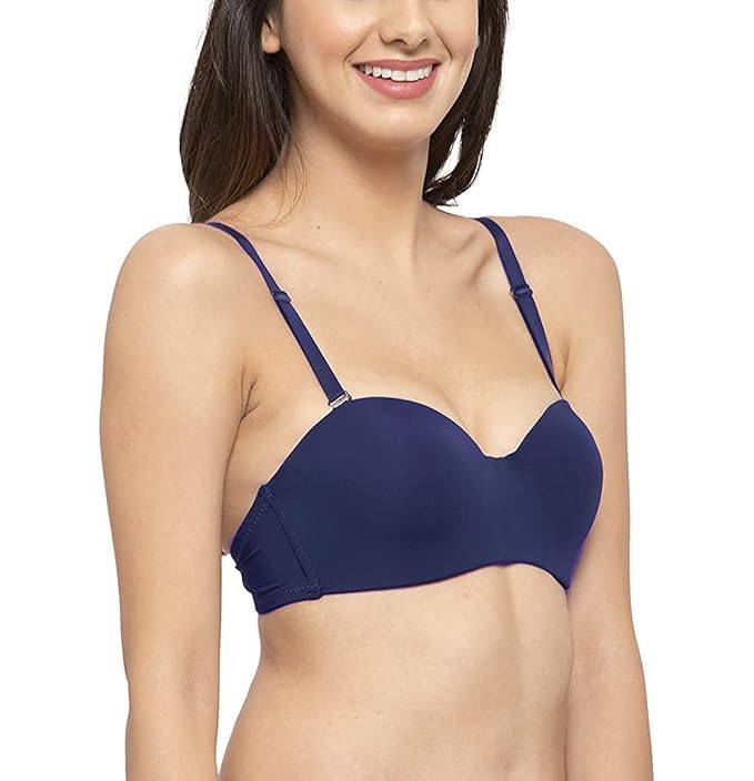 Image of Brachy Women's Every Day's Padded Underwired Demi Cup Bra T Shirt Padded Underwired Pushup Bra 85% Poly Cotton, 15% Elastane