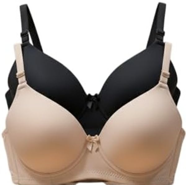 Emavic Women's Lycra Lightly Padded Full Coverage Wirefree T-Shirt Bra Combo Pack of 2 - Review, Price and Buying Guide
