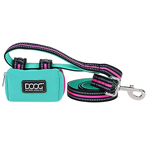Image of DOOG Walkie Pouch, 20 Pre-Loaded Doggy Waste Bags, Easily Clips On Leashes, Keep Hands Free (Neoprene), Rin Tin Tin