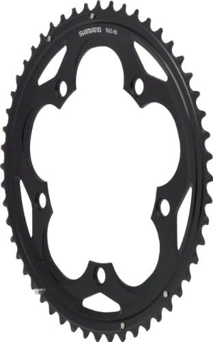 CHAINRING 52T Shimano 105 FC5700L BLACK 52T - DOUBLE 2 X 10 Outer Road Bike Chainring B-Type Y1M398140