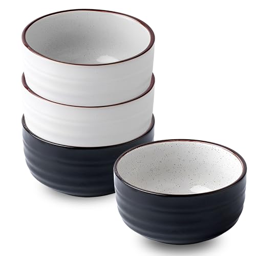Keramik Müslischalen Set, 400 ml Frühstücks- und Suppenschalen, mikrowellengeeignet