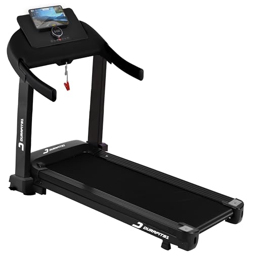 Durafit91™ Spark 4.5 HP Peak BLDC Motorized Treadmill |16 Km/Hr Max Speed | 120 Kg User Weight | Manual Foldable | Home Use