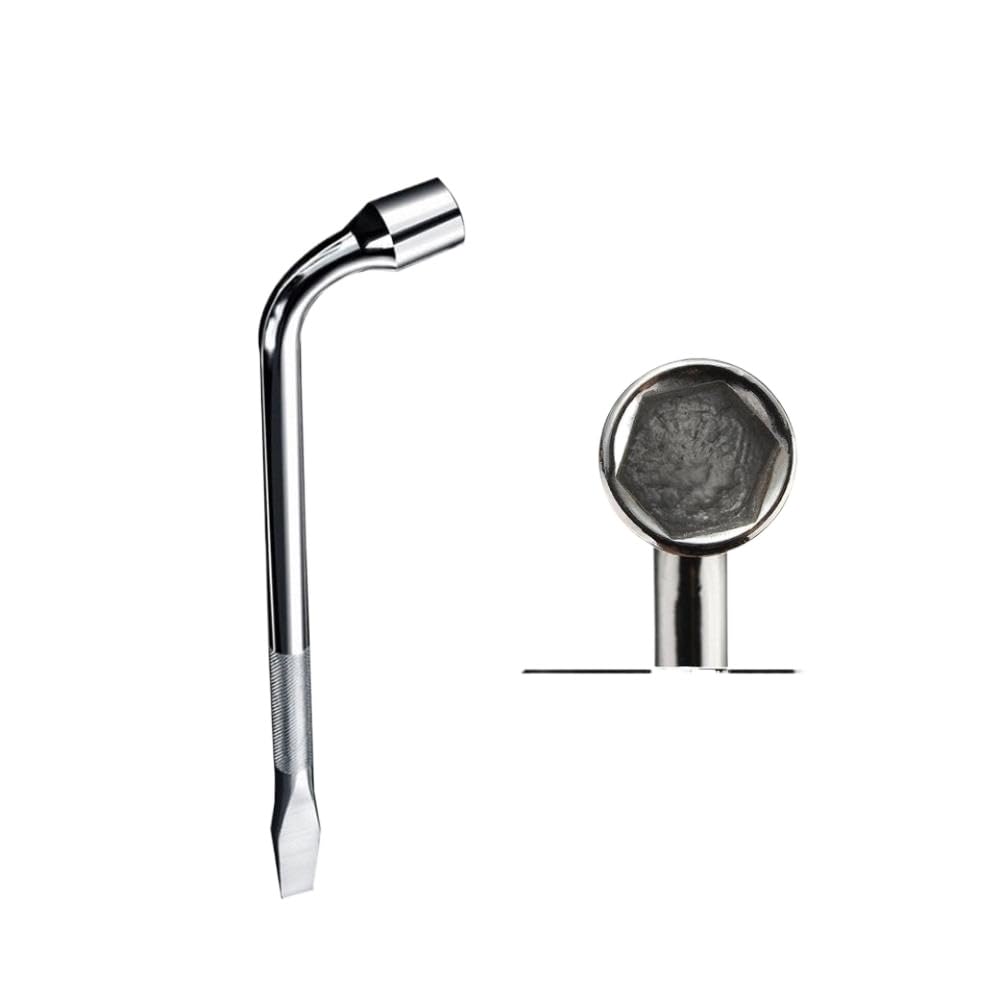 ArvAvrvrd Wheel Nut Spanner 45 Stainless Steel Lightweight Material(Ships from: China Mainland; 19mm)