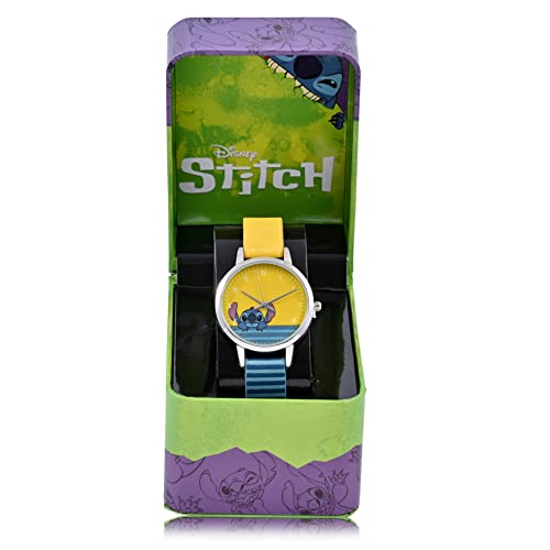Accutime Girls' Lilo and Stitch LAS5035AZ Quartz Watch, Blue/Yellow4