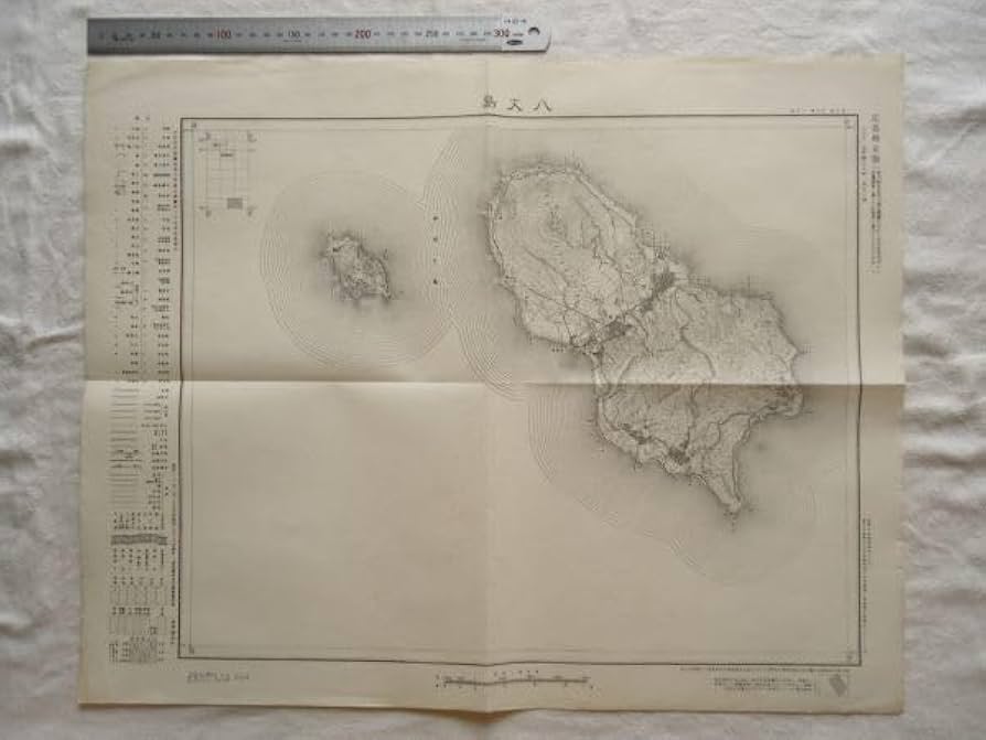 古地図　Harrods Amazon.co.jp: 古地図 昭和30年代『八丈島』五万分一地形図