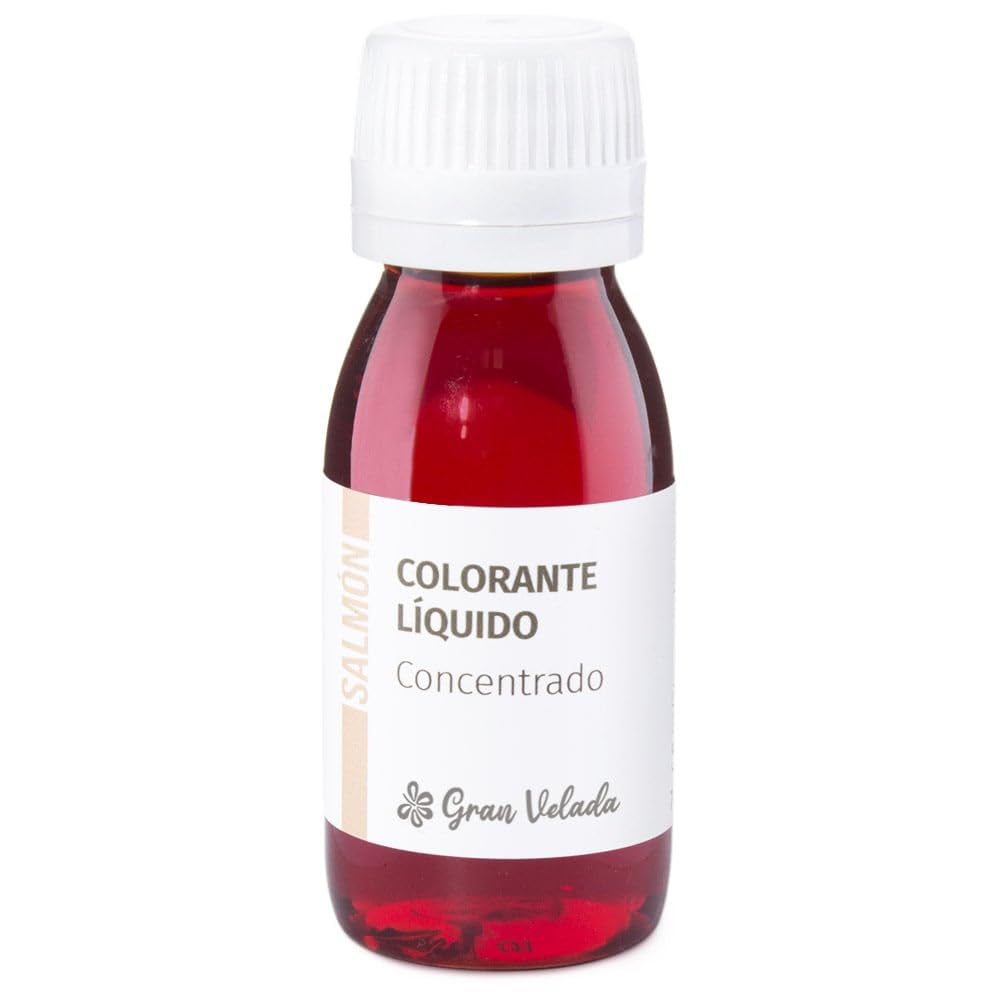 Colorante Concentrado Líquido Salmón Hidrosoluble para Cosmética | Pigmentos Orgánicos para Cremas, Geles, Perfumes | Envase Práctico y Listo para Usar