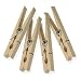 Honey-Can-Do DRY-01374 Wood Clothespins with Spring, 24-Pack, 3.3-inches Length