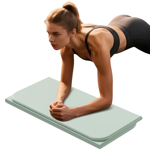 Foldable Yoga Mat for Women, 1.0" Thick Eco-Friendly Kneeling Pad...