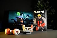 Konix Naruto Shippuden Schutzhülle für DualSense PS5 Controller - Silikon - Daumenstützen - Konoha und Naruto Motiv - Weiß – Ansicht 7