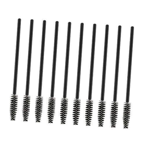 Angoily 100pcs Disposable Eyelash Plastic Handle Nylon Bristles Lash Curler Mini Eyelash Curler for Daily Makeup