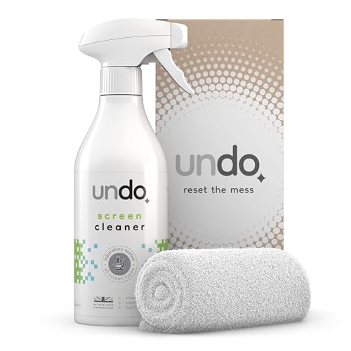 UNDO Spray per Schermi con Panno in Microfibra, 500ml, Kit...