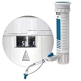 DHsdlpLU Digitaler Flaschenspender, Hohe TemperaturbestäNdigkeit/SäUre- Und LaugenbestäNdigkeit, Mit Reagenzflasche/Schraubadapter,1-5ML