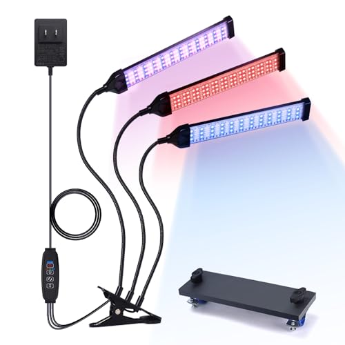 植物育成ライト led 水耕栽培ランプ 室内栽培 30W 3ヘッドライト