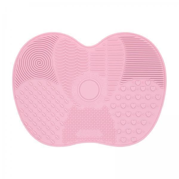 WILL OAK Silicone Makeup Brush Cleaning Mat, Portable Travel Wash Board with Suction Cup, Food-Grade Cosmetic Brush Cleaner Pad for Foundation, Eyeshadow, Lip, Powder Brushes