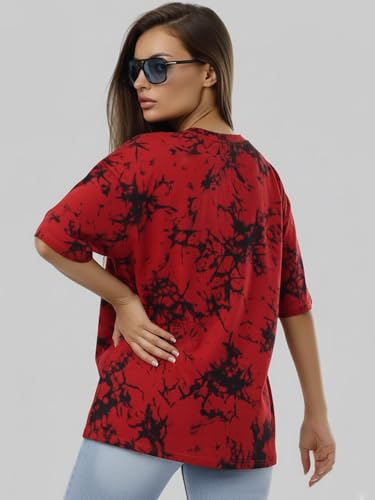 Image of LEOTUDE Valentine's Special Couple Matching Oversized Printed T-Shirt Combo