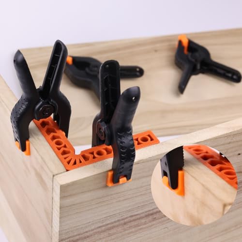 Image of 12 Pack Plastic Spring Clamps, Heavy Duty 4.5 Inch Spring Clips for Woodworking, Backdrop Clips for Backdrop Stand, Photography, Home Improvement and More