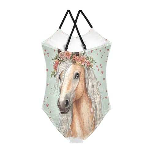 KLL Girls Swimsuits 1-Piecing Beach Swimwear Toddler Swim Suit for Girls2