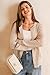 Arach&Cloz Womens Cardigan Sweaters 2026 Soft Layering Essential Knit Long Sleeve Button Down Lightweight Top Fashion Outfits Summer Spring Business Casual Work Cropped Cardigans Apricot M