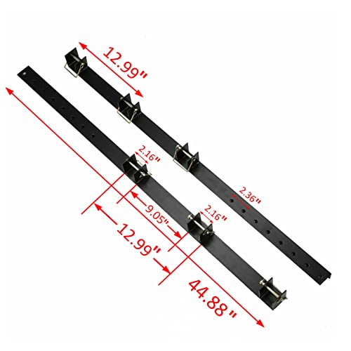 Ecotric Heavy Duty 3-Place Edgers Gas Weeder Trimmer Rack Holders For Open Landscape Trailer #TOP1