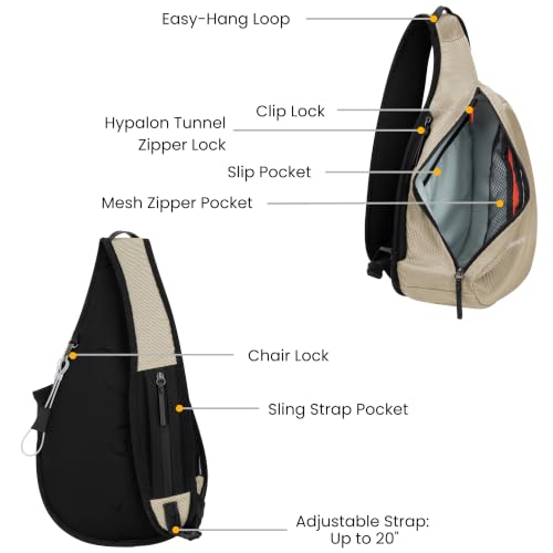 Image of Sherpani Esprit, Anti Theft Sling Bag, Crossbody Backpack (Straw)