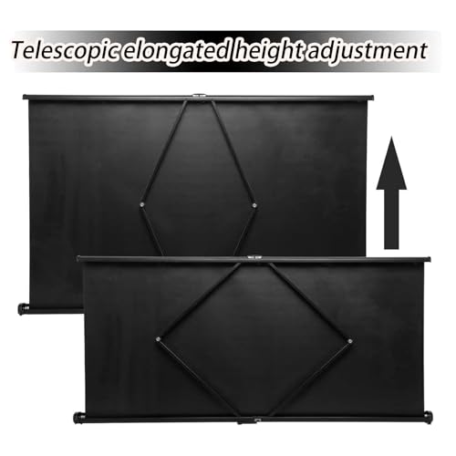Pantalla portátil de proyector de escritorio 40 pulgadas 4:3 con funda de almacenamiento miniatura 5