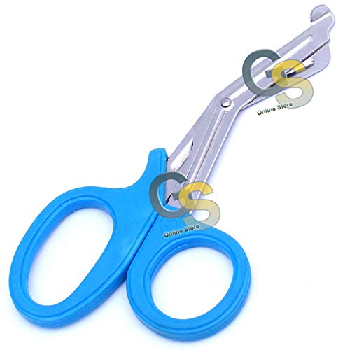 Paramedic Utility Sky Blue Bandage Trauma EMT EMS Shears Scissors 7.25 INCH Stainless Steel (GSI Brand)