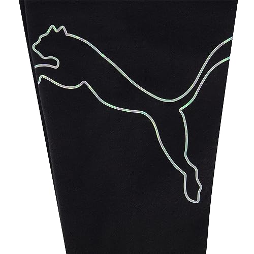 Image of Puma Girls' Core Logo Jogger, Fleece Lined, Elastic Waistband, Pull on Pant