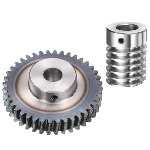 Dimensioni: la confezione include un set contenente un ingranaggio e un verme, con un modulo 1,5, tasso di riduzione 20:1, 40 denti, foro ingranaggio 12 mm e foro asta da 15 mm.