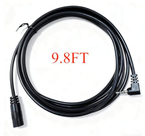 Image of Dash Cam Rearview Backup Camera Extension Cord,2.5mm 9.8 Ft Male to Female Car Driving Recorder Reverse Camera Extension Cable (Pack of 2)