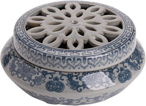 香炉 お香立て 線香立て 陶磁器 丸型 仏壇用香炉 香立 香皿 お香 香道 茶道 インテリア 置物 御洒落 アンティーク 渦巻き線香 コーン香 コイル香 練香 印香用 御香 薫物 空薫 茶室 書斎 仏壇 禅房 玄関先 茶席 リラックス 瞑想 ヨガ レトロ