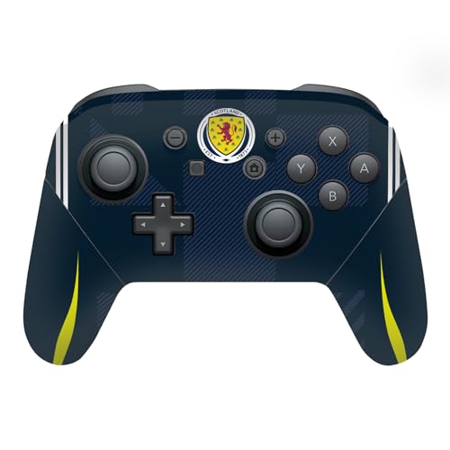 Head Case Designs Officially Licensed Scotland National Football Team Home 2024/25 Kits Vinyl Sticker Gaming Skin Decal Cover Compatible With Nintendo Switch Pro Controller