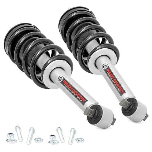 Rough Country N3 Loaded Struts for Chevy Silverado & GMC Sierra 1500 (2019-2026) Stock Height - Set of 2 by Rough Country - Used condition - US$238.51