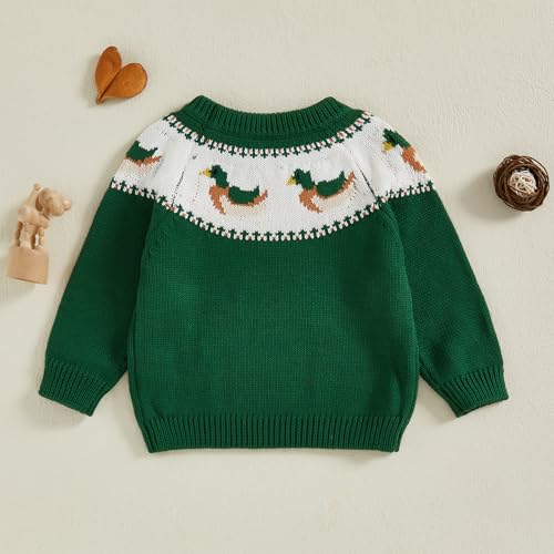 Baby Boy Girl Knit Sweater Animal Embroidered Crewneck Long Sleeve Pullover Fall Winter Clothes3