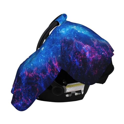 Image of Galaxy Baby Car Seat Canopy Cover 39x27.5 Inches Multi Use Nursing Cover for Newborn Car Seat Canopy Mom Nursing Breastfeeding Covers Newborn Shower Gifts