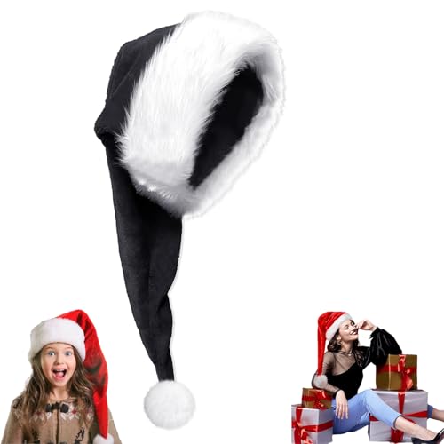 Christmas Santa Hats for Adults,Kids Xmas Hats-Luxury Santa 