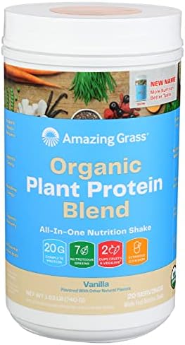 Amazing Grass Organic Plant Protein Blend: Vegan Protein Powder, ...