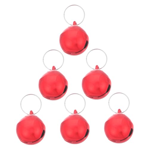Happyyami 6Pcs Pet Bells for Dogs and Cats Durable Charm Bells with Sound Easy to Attach for Collars for Daily Use and DIY Crafts