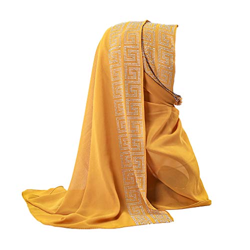 zhbotaolang Musulmán Islámico Arabe Mujer Hijabs - Pañuelo en la Cabeza Envolturas Velos Partido Boda Ramadan Oración Turbante R