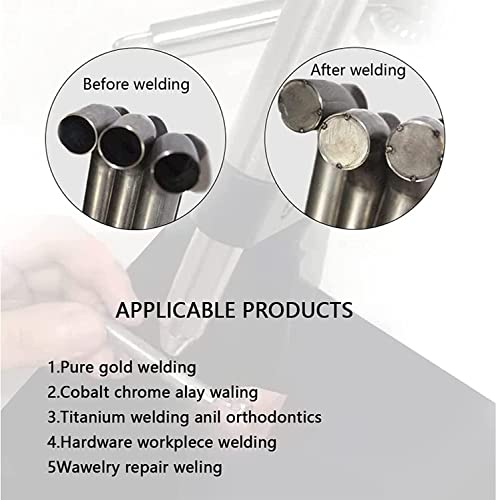 Kit de soldadura permanente de joyas, soldador automático por puntos para oro, aluminio, soldadura de titanio y ortodoncia, 50-600 A para restauración de joyas