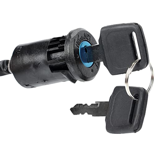 Motorcycle Ignition Switch With Keys, 4 Wires Ignition Switch With 2 Keys, Key Locking Starter Switch Replacement For 50Cc 70Cc 90Cc 110Cc 125Cc 150Cc 200Cc 250Cc Scooters And Dirt Bike (2) #TOP3