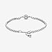 PANDORA Sparkling Halo Tennis Bracelet - Silver Bracelet for Women - Gift for Her - Sterling Silver & Cubic Zirconia - with Gift Box - 7.9