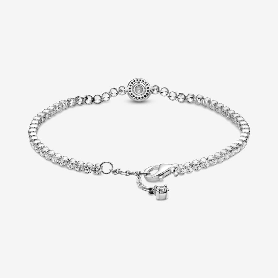 Pandora Sparkling Halo Tennis Bracelet - Silver Bracelet for Women - Gift for Her - Sterling Silver & Cubic Zirconia - With Gift Box4