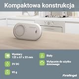 Fire Angel FA3820 czujnik czadu do domu i na wakacje – czujnik tlenku węgla z wbudowaną baterią na 10 lat – podróżny detektor tlenku węgla – biały