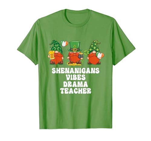Drama Teacher Gnomes Día de San Patricio Camiseta
