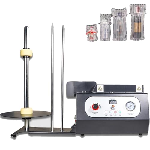 twostronking 200w Bubble Wrap Machine,Can Automatic Edge Sealing,Working Speed 15m/Min,with Speed ​​and Air Pressure Display and Adjustable Knob, for Logistics, Express