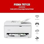 Canon PIXMA TR7120 Wireless Color Inkjet Printer for Duplex Printing, White – Home Printer with Copier/Scanner, Auto Document Feeder, Compact Design, Intuitive Control Panel - Image 2