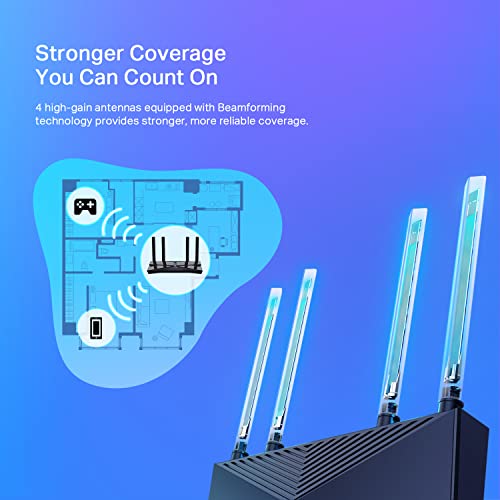 TP-Link AX1800 WiFi 6 Smart WiFi Router (Archer AX23) - Dual Band Gigabit Wireless Internet Router, OFDMA, Parental Controls, Long Range Coverage by TP-Link - Image 3