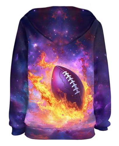 Image of GLUDEAR Teen Boys Girls Novelty Animal Galaxy Hoodies Sweatshirts Pullover