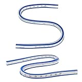 Uso de doble cara: un lado de la regla de curva flexible está calibrado en pulgadas y el otro lado está calibrado en centímetros, lo que puede cumplir con una variedad de métodos de medición. La escala es clara y puede proporcionarle las lecturas más precisas.