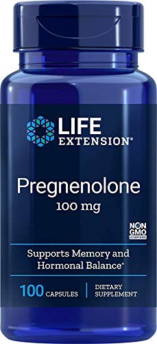 Life Extension Pregnenolone 100 Mg Capsule, 100-Count (.100 (2 Pack))
